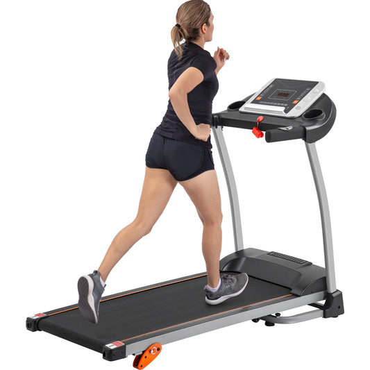 Easy Folding Treadmill for Home with Pulse Sensor, 3-Level Incline