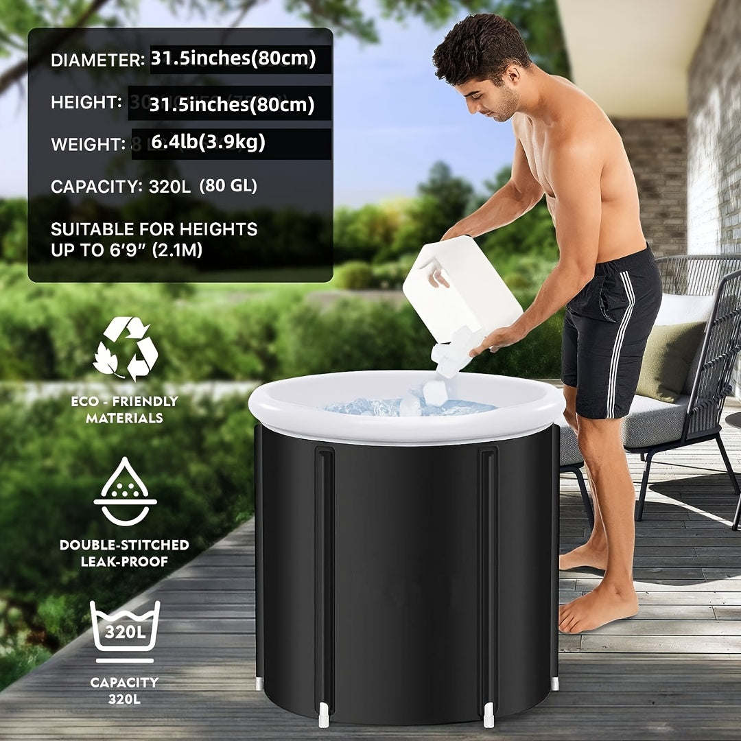 Portable Foldable Ice Bath Tub for Hot and Cold Therapy