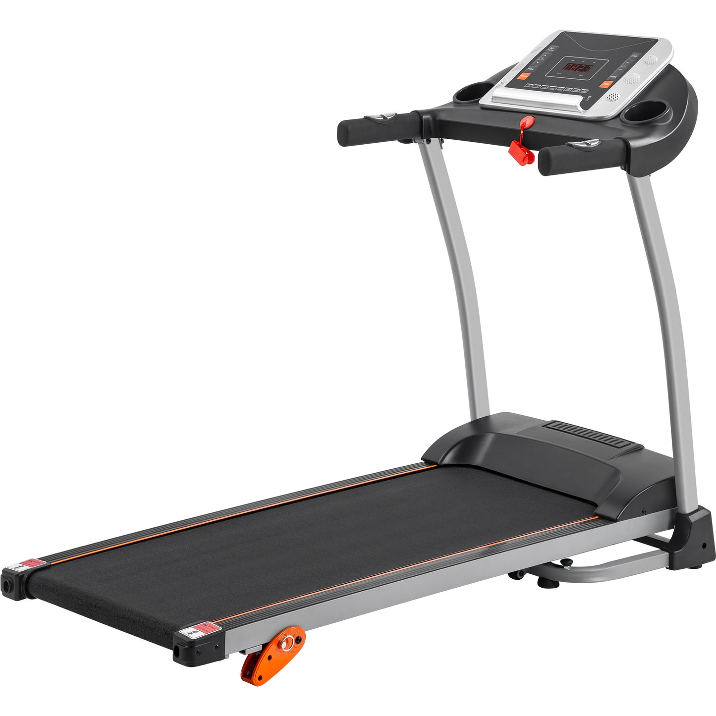Easy Folding Treadmill for Home with Pulse Sensor, 3-Level Incline